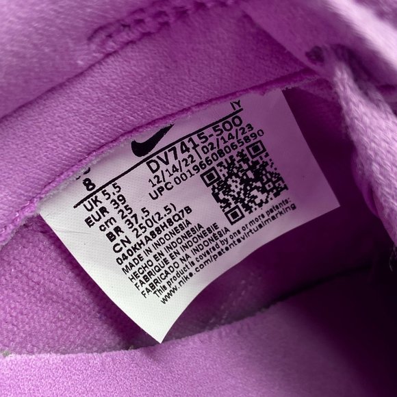 Nike Dunk Low Premium Size 8 Women Rush Fuchsia Pink Sail - Picture 8 of 9